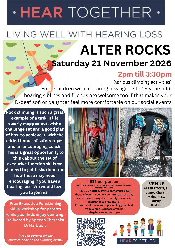 NEW EVENT Alter Rocks An afternoon of fun for the children, and a FREE workshop for parents!