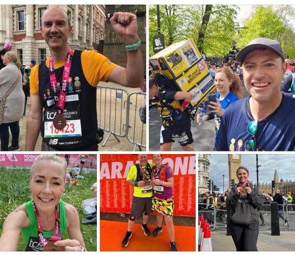They did it! They did it!!! Thank you so much to our brilliant London Marathon Team…you are amazing!