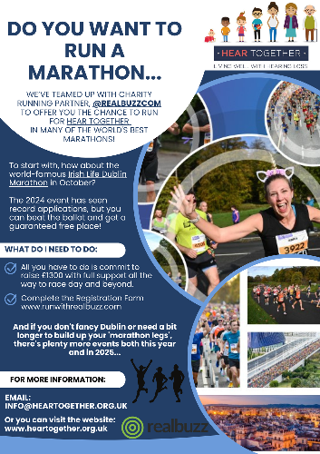 Fancy running a marathon.... We have teamed up with Real Buzz