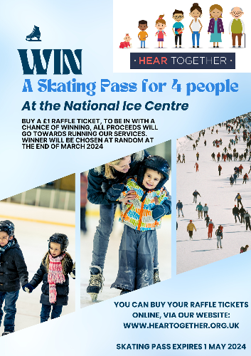 WIN A Skating Pass for 4 People Buy a raffle ticket to be in with a chance of winning....